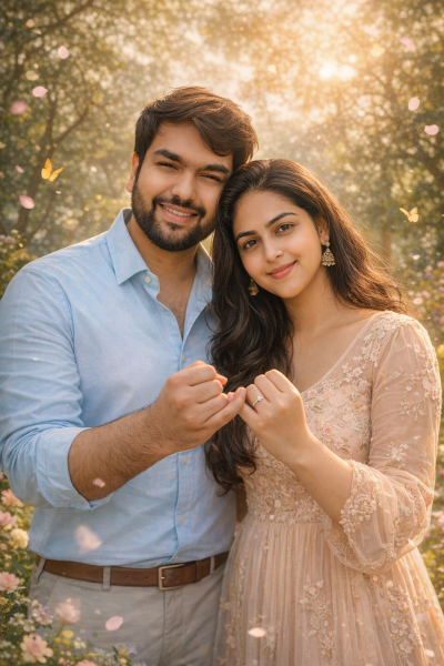 ChatGPT Promise day valentine week AI Couple photograps