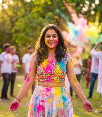 Best Holi Prompt for Girls 2026 | Holi Portrait Photo Prompts Trending on Instagram